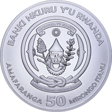 Серебряная монета 1oz Корабль Крузенштерн 50 франков 2026 Руанда