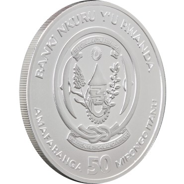 Серебряная монета 1oz Корабль Крузенштерн 50 франков 2026 Руанда