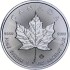 Серебряная монета 1oz Кленовый Лист 5 долларов 2026 Канада