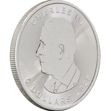 Срібна монета 1oz Кленовий Лист 5 доларів 2026 Канада