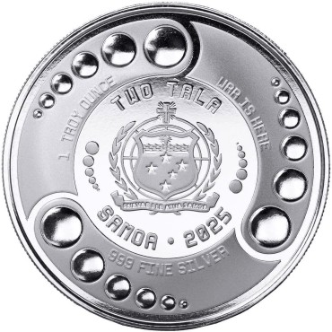 Серебряная монета 1oz Инопланетные Архитекторы 2 тала 2025 Самоа
