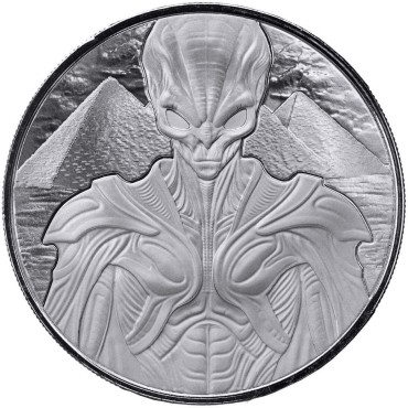 Серебряная монета 1oz Инопланетные Архитекторы 2 тала 2025 Самоа