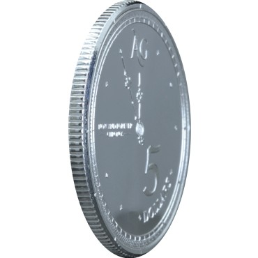 Серебряная монета 1oz Хронос 5 долларов 2019 Токелау