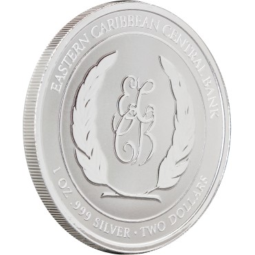 Срібна монета 1oz Гренада 2 долари 2025 Східні Кариби