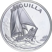 Срібна монета 1oz Ангілья 2 долара 2025 Східні Кариби
