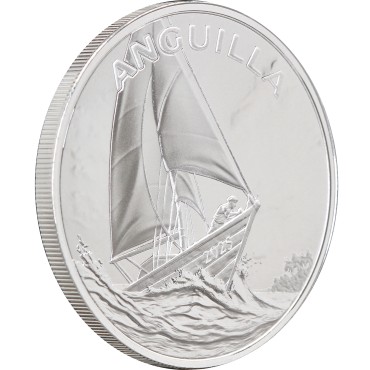 Срібна монета 1oz Ангілья 2 долара 2025 Східні Кариби