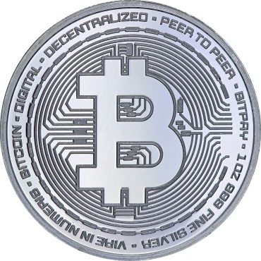 Серебряный раунд 1oz Биткоин "BitPay" США
