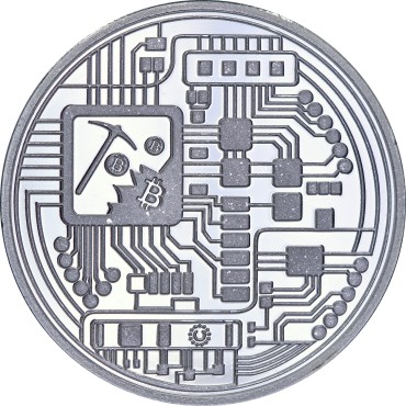 Срібний раунд 1oz Біткоін "BitPay" США