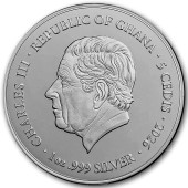 Серебряная монета 1oz Святой Иуда 5 седи 2026 Гана (пруф)