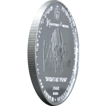 Срібна монета 1oz Нікола Тесла 100 динарів 2018 Сербія