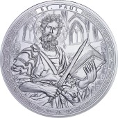 Купить-Серебряная монета 1oz Святой Павел 5 седи 2026 Гана (пруф) в Киеве с доставкой по всей Украине