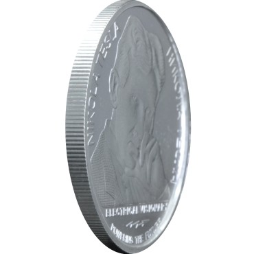 Срібна монета 1oz Нікола Тесла 100 динарів 2018 Сербія