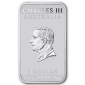 Серебряная монета 1oz Прямоугольный Дракон 1 доллар 2026 Австралия