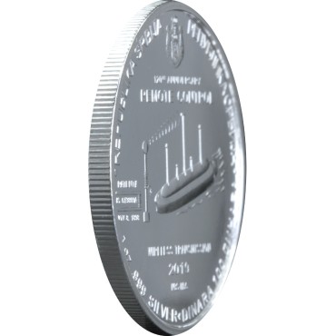 Серебряная монета 1oz Никола Тесла 100 динаров 2019 Сербия