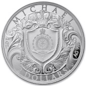 Серебряная монета 1oz Архистратиг Михаил 2 доллара 2026 Ниуэ