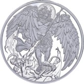 Серебряная монета 1oz Архистратиг Михаил 2 доллара 2026 Ниуэ