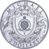 Срібна монета 1oz Архістратиг Михаїл 2 долари 2026 Ніуе