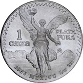 Серебряная монета 1oz Либертад 1983 Мексика