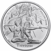 Серебряный раунд 1oz Тривиальные Девушки 2026 США