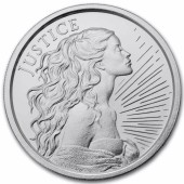 Срібний раунд 1oz Юстиція 2026 США