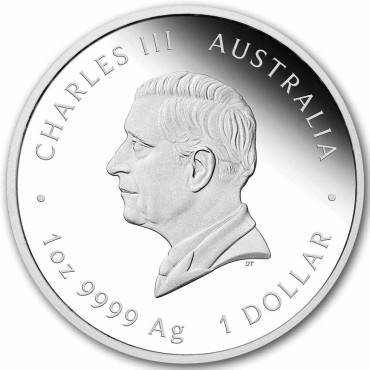 Серебряная монета 1oz Год Козы 1 доллар 2027 Австралия (пруф)
