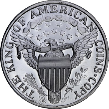 Серебряная монета 1oz Свобода 1804 США рестрайк