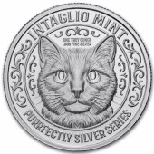 Серебряный раунд 1oz Кот Король "Идеальное Серебро" США
