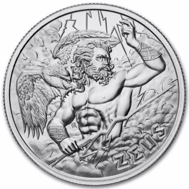 Срібний раунд 1oz Зевс "Грецька Міфологія" США