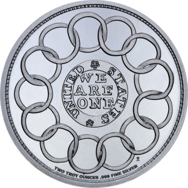 Срібна монета 2oz Фугіо-цент 1787 США рестрайк