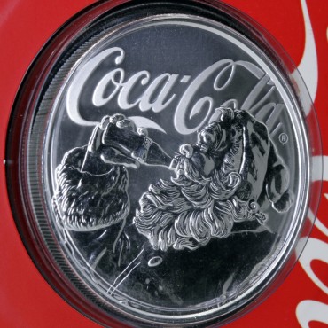 Срібна монета 1oz Coca Cola 1 долар 2019 Фіджі