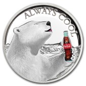 Срібна монета 1oz Coca Cola 2 долара 2019 Фіджі