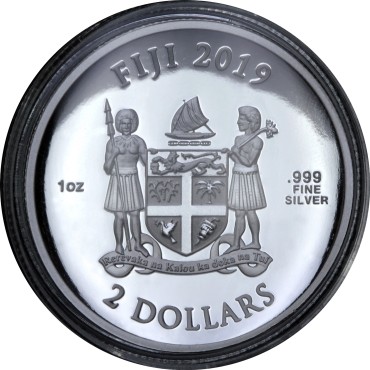 Серебряная монета 1oz Coca Cola 2 доллара 2019 Фиджи