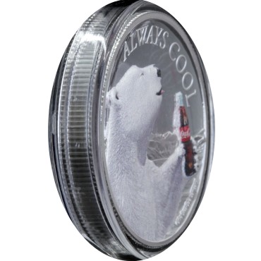 Серебряная монета 1oz Coca Cola 2 доллара 2019 Фиджи