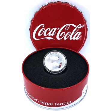 Серебряная монета 1oz Coca Cola 2 доллара 2019 Фиджи
