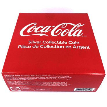 Серебряная монета 1oz Coca Cola 2 доллара 2019 Фиджи