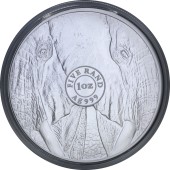 Серебряная монета 1oz Слон 5 ранд 2019 Южная Африка