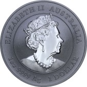 Срібна монета 1oz Рік Миші (Щура) 1 долар 2020 Австралія