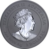 Серебряная монета 2oz Год Мыши (Крысы) 2 доллара 2020 Австралия