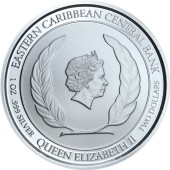 Срібна монета 1oz Гренада 2 долари 2018 Східні Кариби