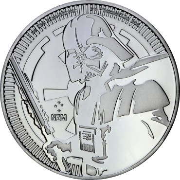 Срібна монета 1oz Дарт Вейдер "Зоряні Війни" 2 долара 2019 Ніуе