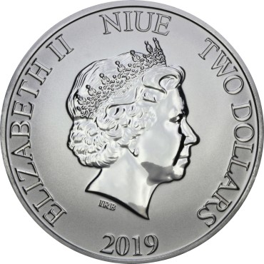 Серебряная монета 1oz Дарт Вейдер "Звездные Войны" 2 доллара 2019 Ниуэ