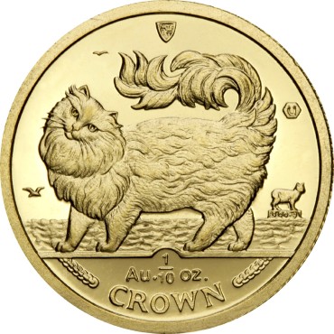 Золота монета 1/10oz Кіт Мейн-кун 1 крона 1993 Остров Мен