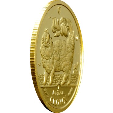 Золота монета 1/10oz Кіт Мейн-кун 1 крона 1993 Остров Мен