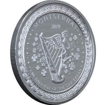 Срібна монета 1oz Монтсеррат 2 долара 2019 Східні Кариби