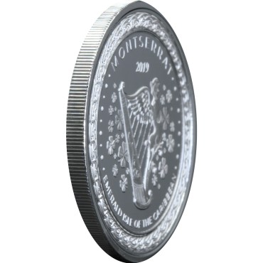 Срібна монета 1oz Монтсеррат 2 долара 2019 Східні Кариби