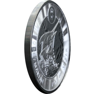 Серебряная монета 1oz Марлин 1 доллар 2017 Каймановы Острова