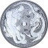 Серебряная монета 1oz Дракон и Тигр 1 доллар 2018 Австралия