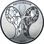 Срібна монета 1oz Рівновага (Еквілібріум) 5 доларів 2019 Токелау