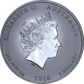 Серебряная монета 2oz 100 лет Окончания Первой Мировой Войны 2 доллара 2018 Австралия
