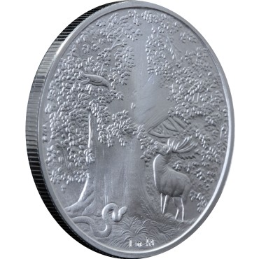 Серебряный раунд 1oz Морозный Гигант серия "Нордические Существа"